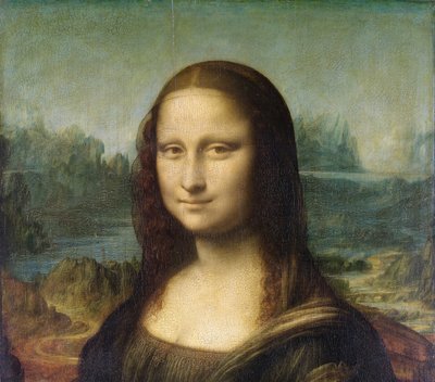 Mona Lisa (detail) by Leonardo da Vinci